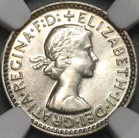 1963 NGC PF 67 AUSTRALIA 3 Pence Proof Silver Coin Top Pop 11/0 (18060701C)