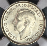 1938 NGC MS 62 Australia 6 Pence George VI Silver Coin (19100302C)