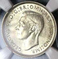 1938 NGC MS 62 Australia 6 Pence George VI Silver Coin (19100302C)