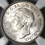 1943-D NGC MS 66 Australia 6 Pence George VI Gem Sterling Silver Coin (23031801C)