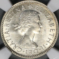 1953 NGC MS 63 Australia 6 Pence Elizabeth II Key Date Silver Coin (21090605C)