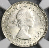 1953 NGC MS 64 Australia 6 Pence Elizabeth II Key Date Silver Coin (18122905C)