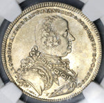 1765 NGC AU 50 Batthyani 1/2 Thaler Austria State Hungary Silver Coin POP 1/0 (19032002C)