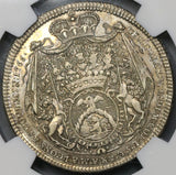 1765 NGC AU 50 Batthyani 1/2 Thaler Austria State Hungary Silver Coin POP 1/0 (19032002C)