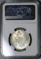 1861-A NGC MS 64+ Austria 1 Florin Silver Franz Joseph Vienna Coin (21030803C)