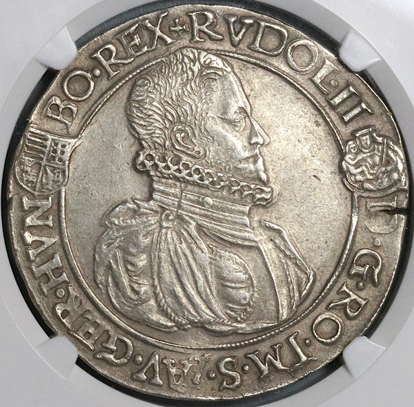 1584-KB NGC AU 50 Austria Silver Thaler Kremnitz Hungary Coin DAV
