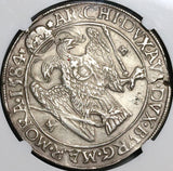 1584-KB NGC AU 50 Austria Silver Thaler Kremnitz Hungary Coin DAV-8066 (22012104C)