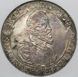 1600-KB NGC AU Det Austria Silver Thaler Rudolf II Kremnitz Hungary Coin DAV-8066 (21091202C)