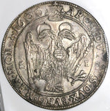 1600-KB NGC AU Det Austria Silver Thaler Rudolf II Kremnitz Hungary Coin DAV-8066 (21091202C)