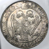1600-KB NGC AU Det Austria Silver Thaler Rudolf II Kremnitz Hungary Coin DAV-8066 (21091202C)