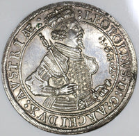 1632 NGC MS 62 Austria Taler Hall Mint Silver Thaler Coin (18120603C)