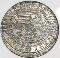 1632 NGC MS 62 Austria Taler Hall Mint Silver Thaler Coin (18120603C)