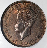 1939 NGC MS 63 British Honduras 1 Cent Mint State Britain 50k Coin (20030202C)