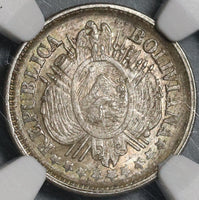 1900 NGC MS 66 Bolivia 10 Centavos Silver 30K Minted Coin POP 2/0 (21053002C)