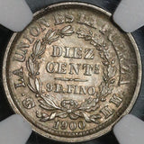 1900 NGC MS 66 Bolivia 10 Centavos Silver 30K Minted Coin POP 2/0 (21053002C)