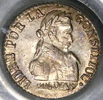 1830 PCGS MS 65 Bolivia 1/2 Sol Gem Mint State Bolivar Silver Coin (21101701D)