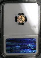1852 NGC MS 64 Bolivia 1/4 Sol Potosi Llama Mountain Silver Coin (23031502C)