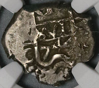 1744 NGC VF 30 Bolivia Cob 1 Real Potosi Spain Colonial Silver Coin POP 1/0 (21122502C)