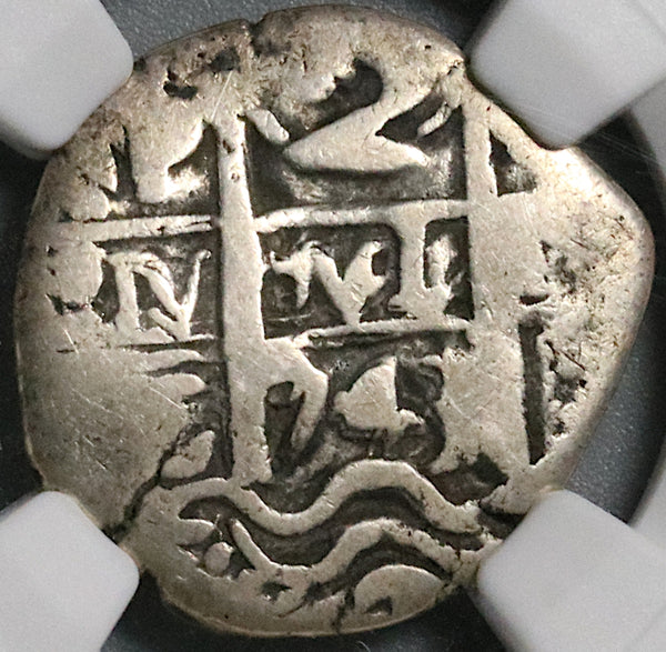 1743 NGC VG 8 Bolivia Cob 2 Reales Potosi Spain Colonial Silver Coin (21120301D)