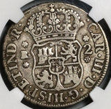 1770 NGC VF 35 Bolivia 2 Reales Rare No Dot PTS Spain Coin POP 1/0 (21021503C)