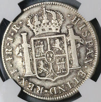 1776 NGC VF Bolivia 4 Reales Potosi Charles III Potosi Mint Silver Coin (22120202C)