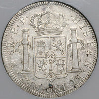 1798 NGC XF 45 Bolivia 4 Reales Potosi Charles IV Spain Colonial Pedigree Silver Coin POP 4/0 (22090402C)