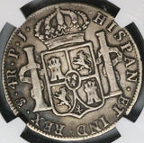 1808 NGC F 15 Bolivia 4 Reales Potosi Charles IV Potosi Spain Colonial Silver Coin (22102304C)
