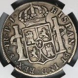 1808 NGC F 15 Bolivia 4 Reales Potosi Charles IV Potosi Spain Colonial Silver Coin (22102304C)