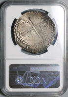 1605 NGC XF 40 Bolivia 8 Reales Cob Spain Philip III Colonial Dollar Silver Coin (22022302C)