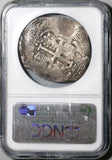 1673 NGC VF 30 Bolivia Cob 8 Reales Spain Pirate Silver 3 Dates Coin (20071102C)
