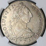 1778 NGC AU 58 Bolivia Charles III 8 Reales Spain Colonial Silver Coin (23041401C)