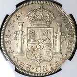 1778 NGC AU 58 Bolivia Charles III 8 Reales Spain Colonial Silver Coin (23041401C)
