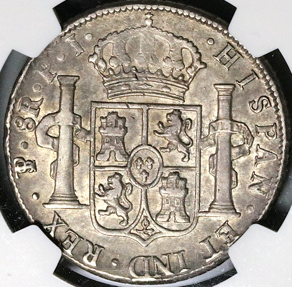 1817 NGC XF 45 Bolivia Ferdinand VII 8 Reales Spain Colonial