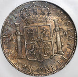 1808 NGC AU 55 Bolivia 4 Reales Spain Colonial Silver Charles IV Coin (20060802C)