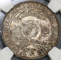 1900 NGC MS 64 Brazil 1000 Reis Discovery Commemorative Silver Coin 33K Minted (19080701C)
