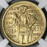 1932 NGC MS 65  Brazil 1000 Reis Colonization da Sousa 56K Coins (22030801C)