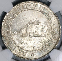 1900 NGC MS 63 Brazil 2000 Reis Discovery Silver Coin 20K Minted (21082801C)