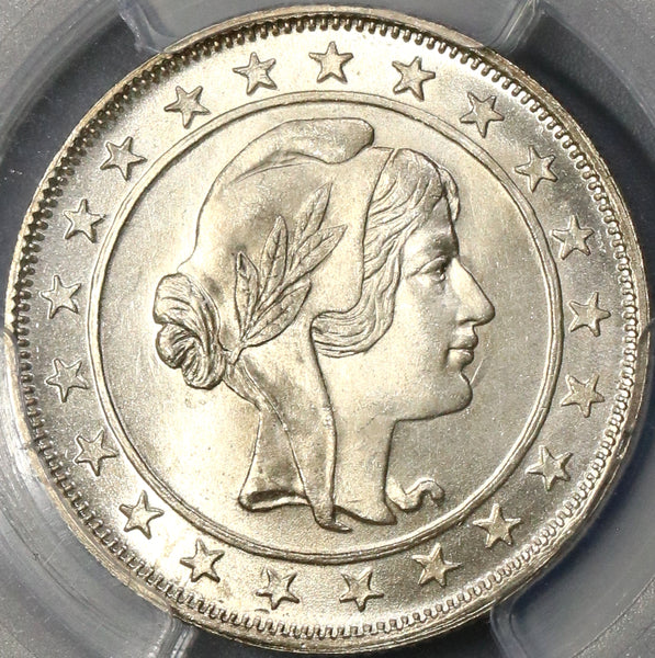 1924 PCGS MS 66+ BRAZIL 2000 Reis GEM BU Coin POP 1/0 (18073002C)