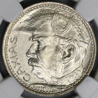 1935 NGC MS 66 Brazil 2000 Reis Duke of Caxias Silver Coin POP 11/5 (18082201C)