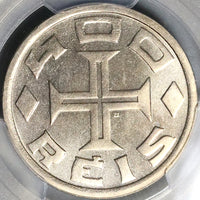 1932 PCGS MS 65  Brazil 400 Reis Colonization Commemorative Topographical Map Coins (22061002C)