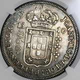 1810-B NGC XF 45 Brazil 960 Reis Overstruck Bolivia 8 Reales 1807 Coin (21072501C)