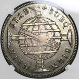 1810-B NGC XF 45 Brazil 960 Reis Overstruck Bolivia 8 Reales 1807 Coin (21072501C)