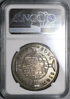 1810-B NGC XF 45 Brazil 960 Reis Overstruck Bolivia 8 Reales 1807 Coin (21072501C)