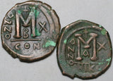 574 Justin II Sophia Byzantine Follis Constantinople Nicomedia Year 10 (22100703R)