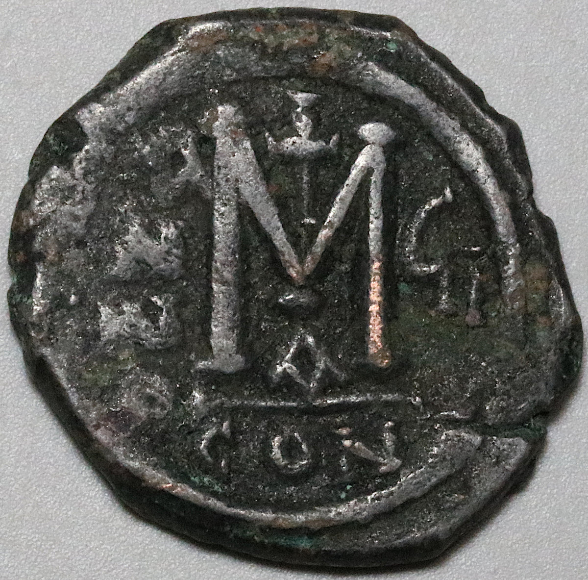 571 Justin II Sophia Byzantine Follis Constantinople Year 7 (22100605R ...