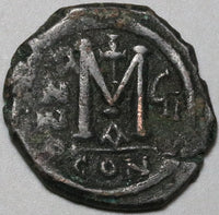 571 Justin II Sophia Byzantine Follis Constantinople Year 7 (22100605R)
