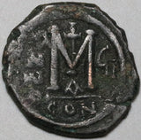 571 Justin II Sophia Byzantine Follis Constantinople Year 7 (22100605R)