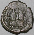 571 Justin II Sophia Byzantine XF Follis Constantinople Year 7 (22100604R)