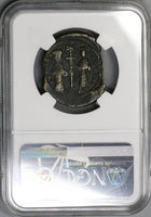 1059 Constantine X Eudocia Christ Byzantine Follis NGC VF Pedigree (19042701C)