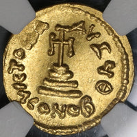 654 NGC MS Constans II Gold Solidus Byzantine Empire Mint State Constantinople Mint Coin (19010402C)